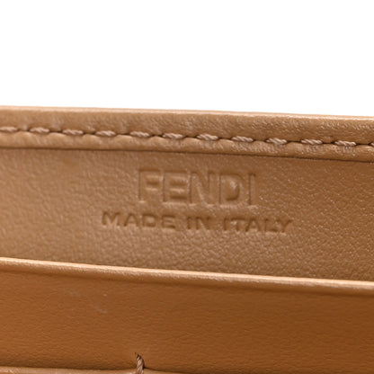 Fendi Nappa Matisse FF Embossed Continental Wallet On Chain Miele Scuro 5 of 10
