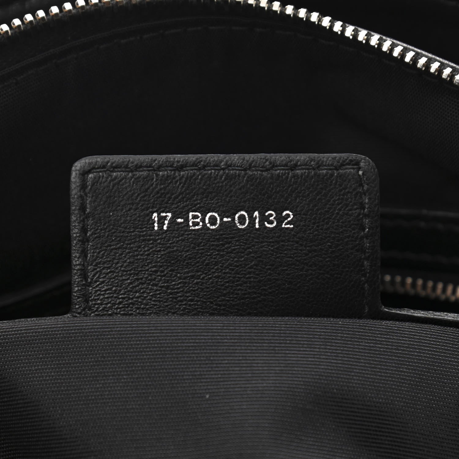 Christian Dior Lambskin Cannage Granville Polochon Black 7 of 11
