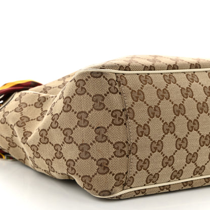 Gucci Monogram Medium Positano Tote Off White 9 of 10