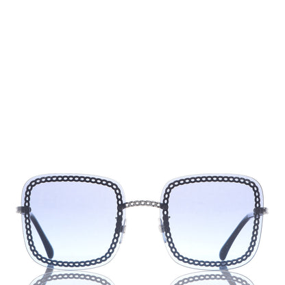 Chanel Chain Square Sunglasses 4244 Blue 2 of 8