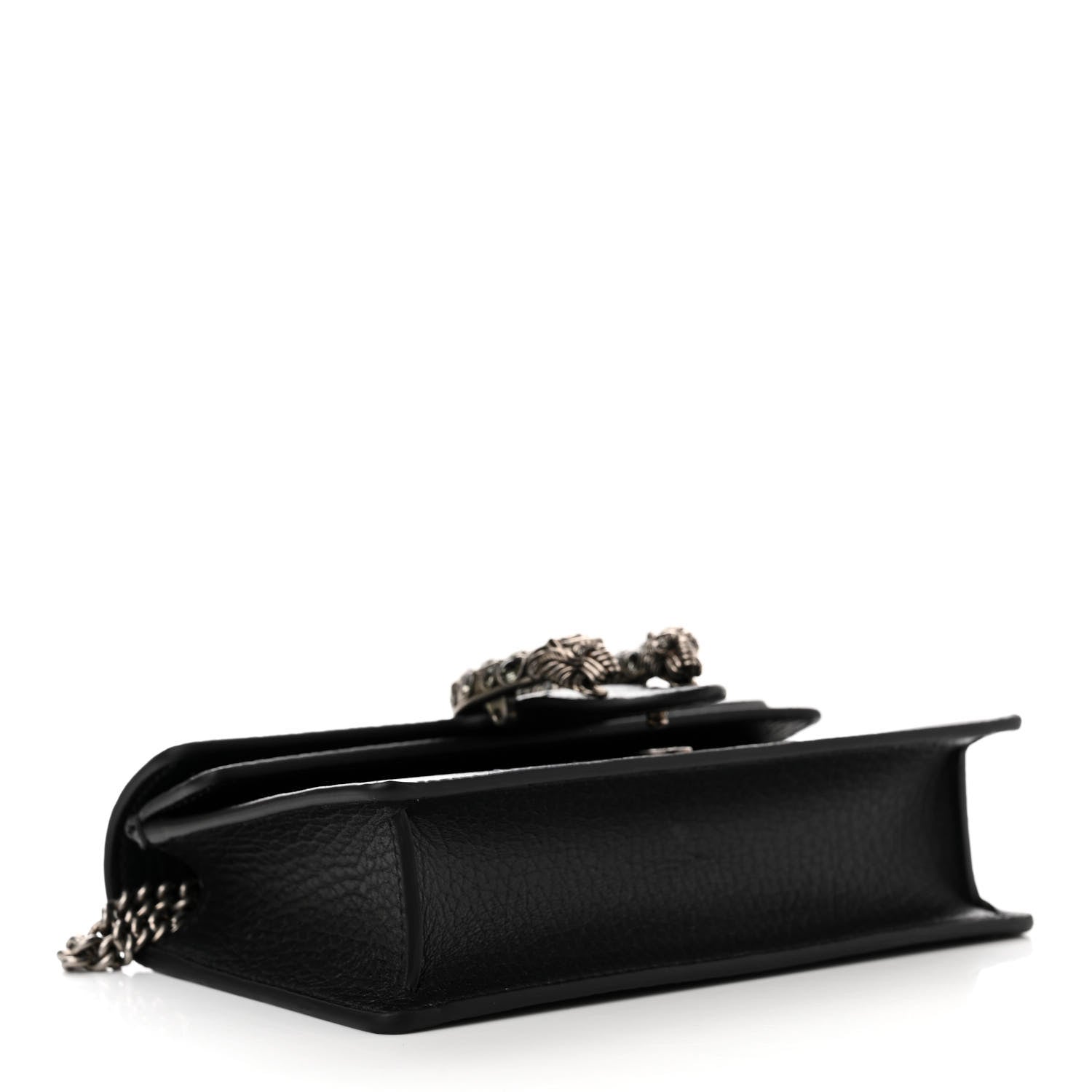 Gucci Calfskin Super Mini Dionysus Shoulder Bag Black 4 of 11