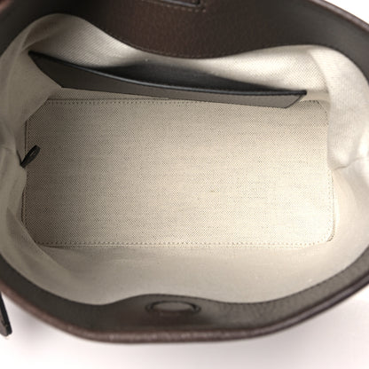 Gucci GG Supreme Monogram Textured Dollar Calfskin Web Small Ophidia Bucket Shoulder Bag Beige Ebony New Acero 5 of 9