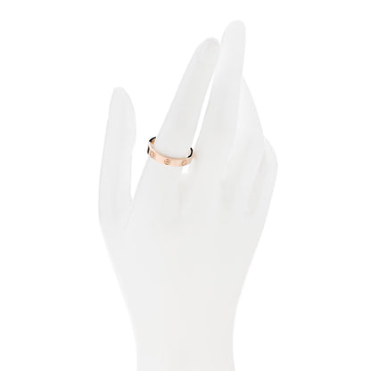 Cartier 18K Pink Gold 3.5mm LOVE Wedding Band Ring 58 8.25 2 of 4