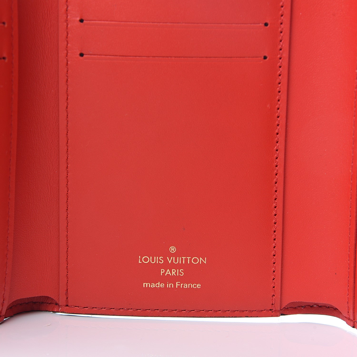Louis Vuitton Monogram Flower Lock Compact Wallet Coquelicot 5 of 6
