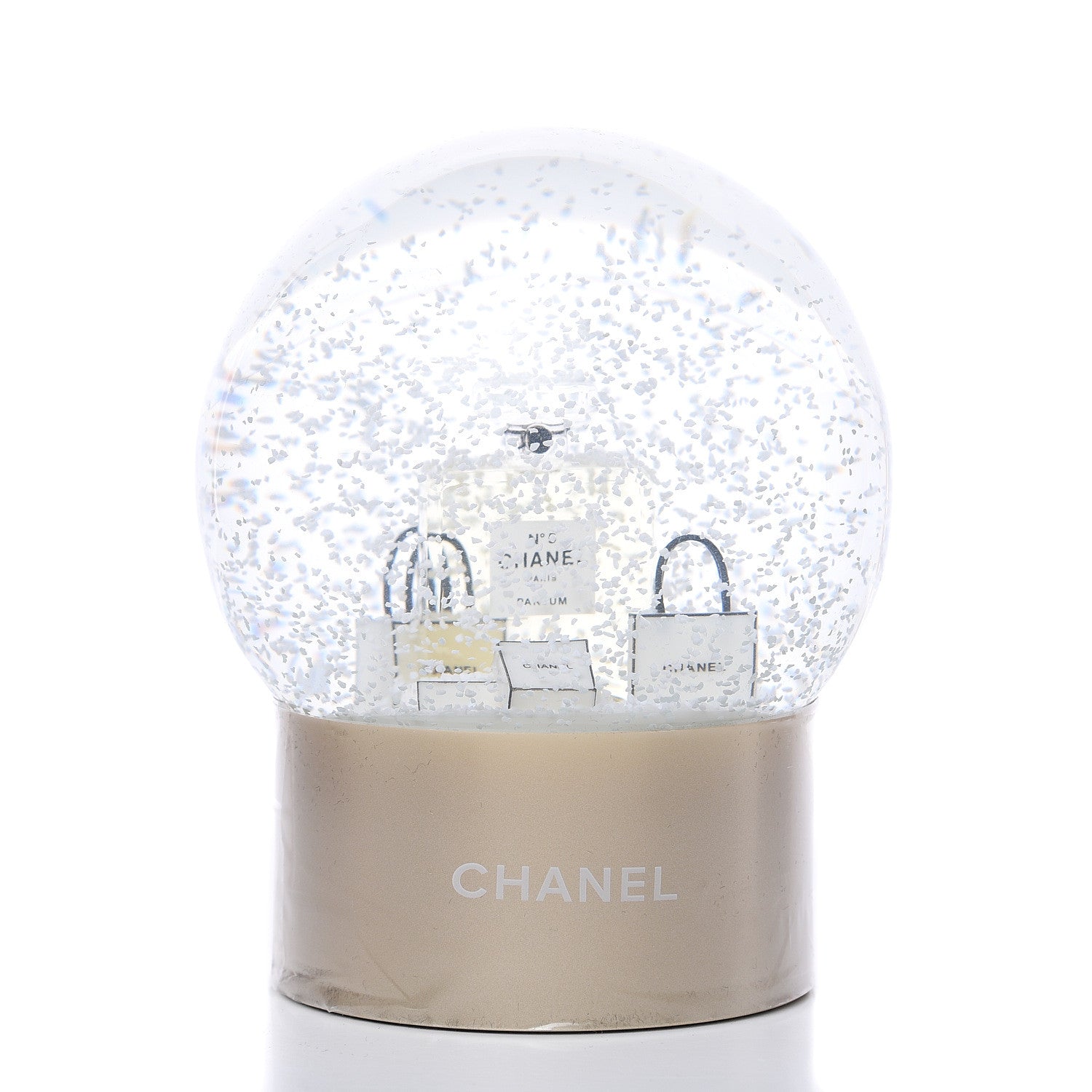 Chanel Glass N°5 Perfume Bottle Snow Globe 2 of 4