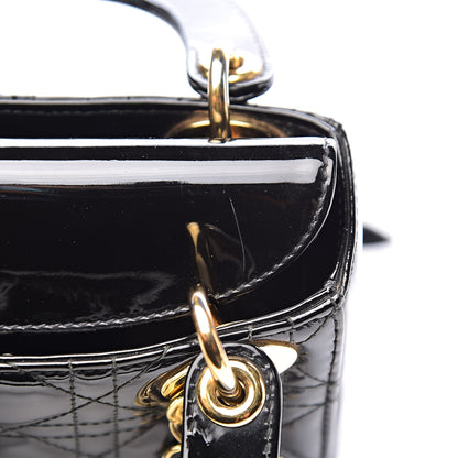 Christian Dior Patent Cannage Mini Lady Dior Black 11 of 15