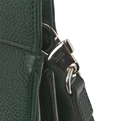 Gucci Grainy Calfskin Small Zumi Top Handle Bag Vintage Green 12 of 12