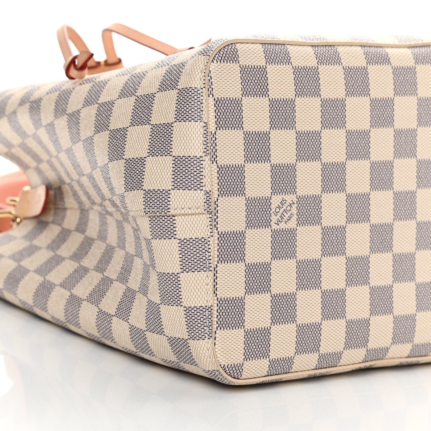 Louis Vuitton Damier Azur Braided Neonoe MM Peach Cream 10 of 12