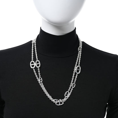 Hermes Sterling Silver Farandole Necklace 120 3 of 5