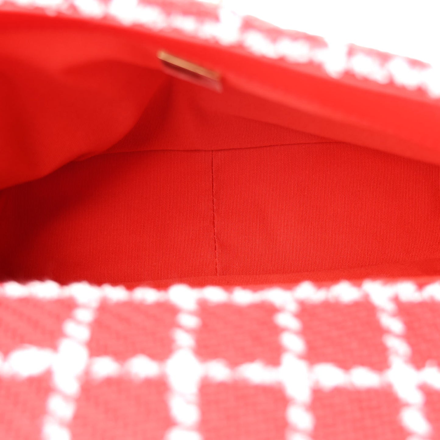 Tweed Quilted Medium Chanel 19 Flap Red White