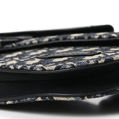 Christian Dior Oblique Saddle Messenger Pouch Beige Black 9 of 9