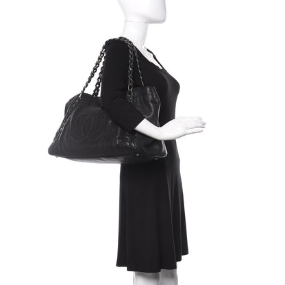 Chanel Glazed Calfskin East West Modern Chain Tote Black 2 of 14