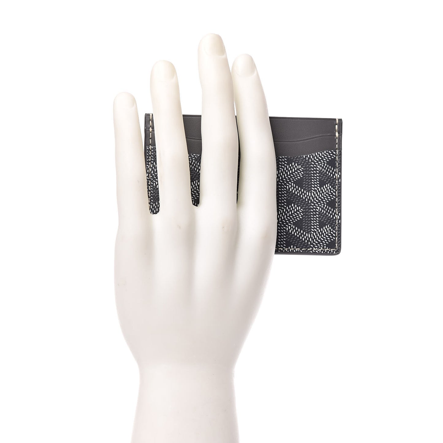 Goyardine Saint Sulpice Card Holder Grey