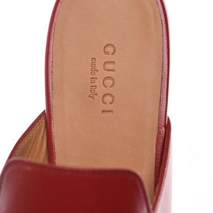 Gucci Malaga Kid Womens Princetown Slippers 35.5 Hibiscus Red 7 of 8
