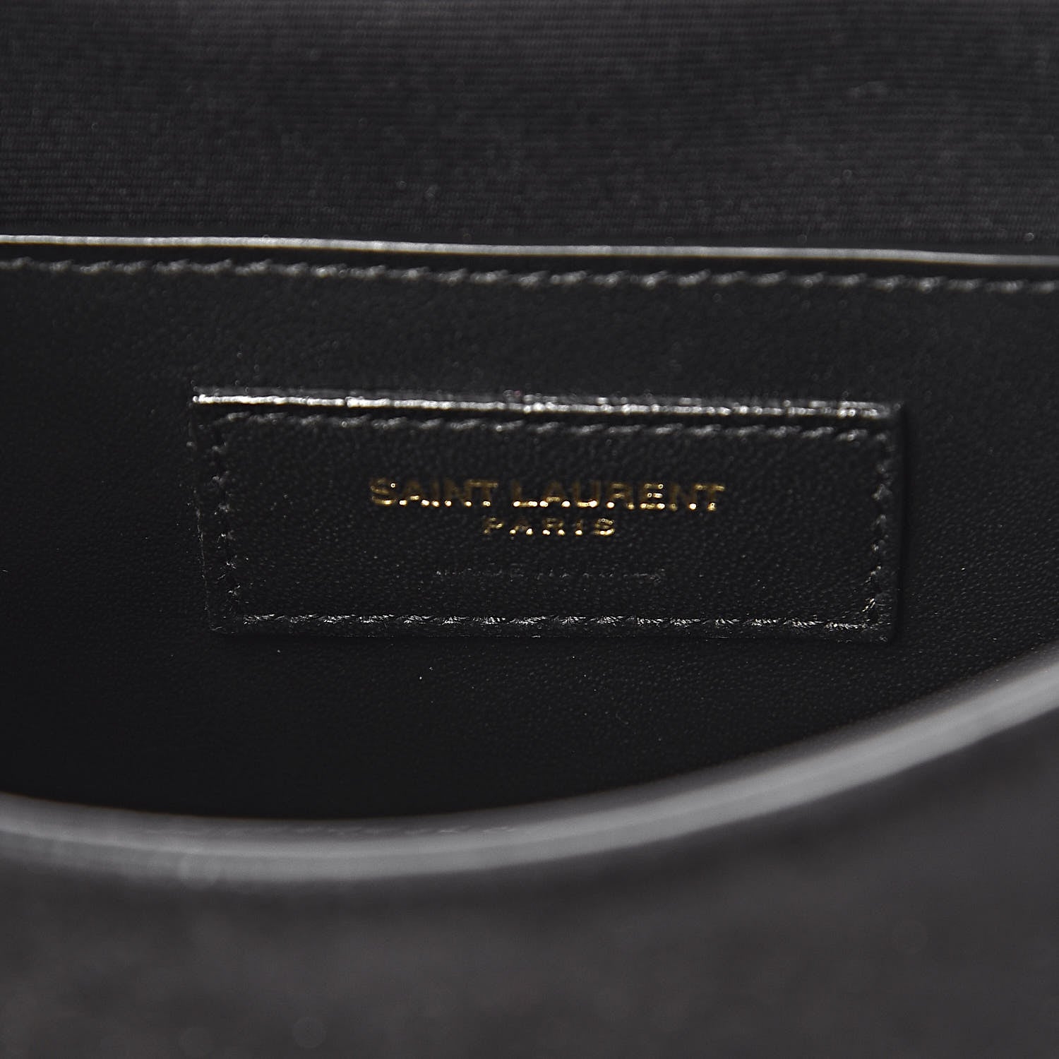 Saint Laurent Suede Tassel Demie Lune Minaudiere Black 6 of 10