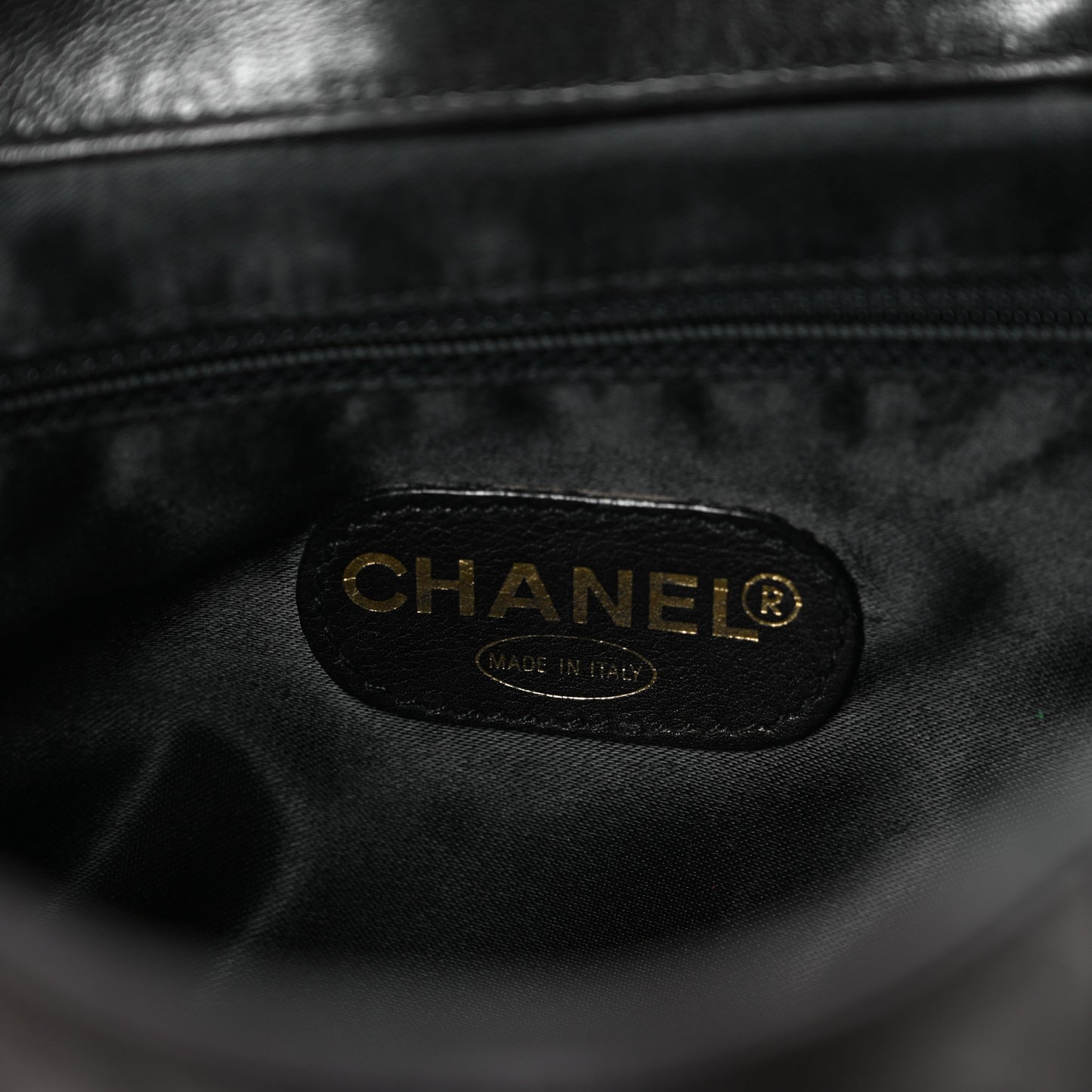 Lambskin Quilted Backpack Black