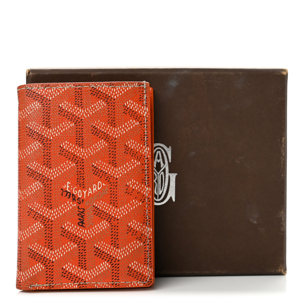Goyardine Saint Pierre Card Holder Orange