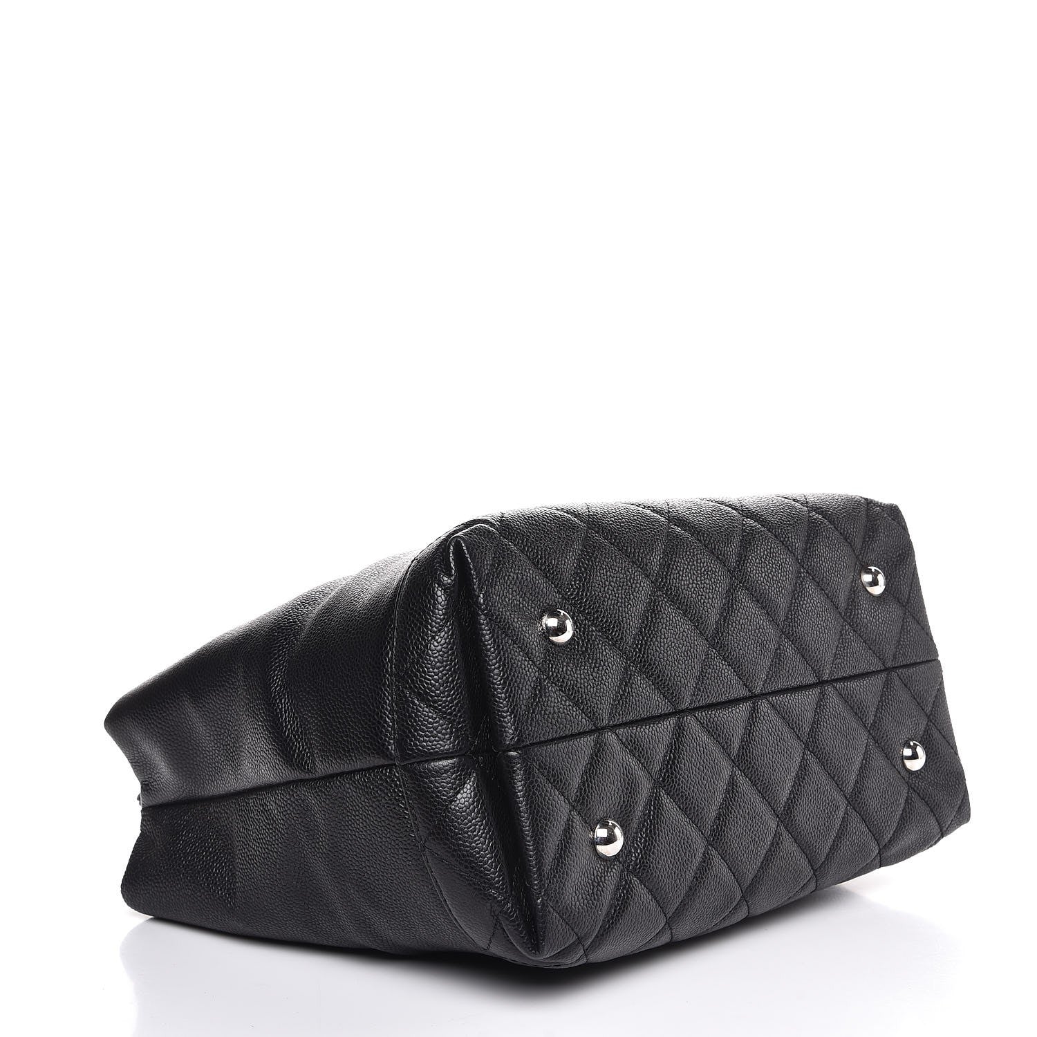 Chanel Soft Caviar CC Medium Top Handle Tote Black 5 of 8