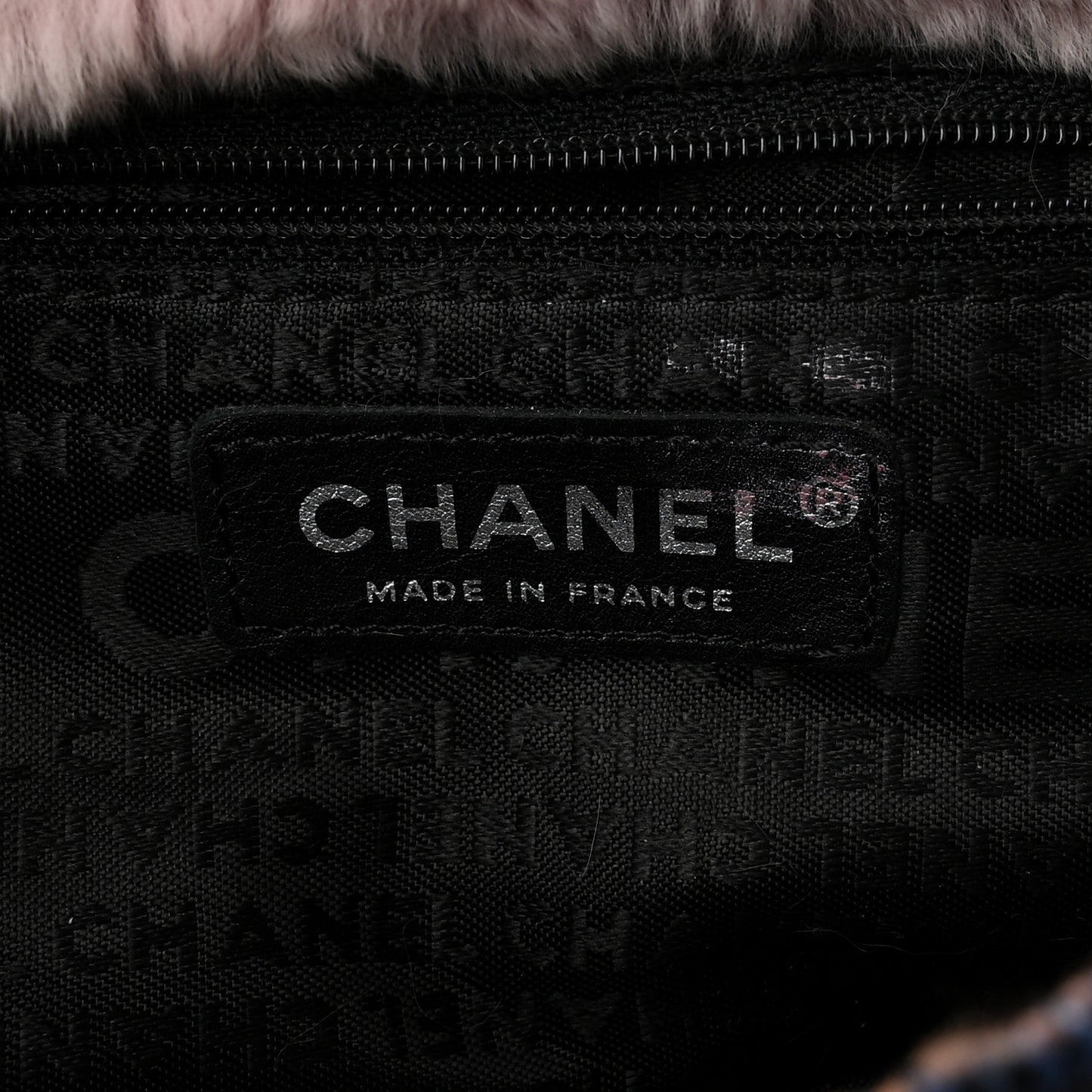 Rabbit Fur Tweed Small Fantasy Flap Pink