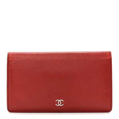 Chanel Caviar Sevruga Yen Wallet Red 1 of 10