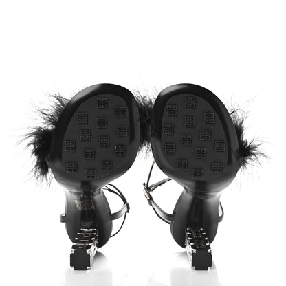 Givenchy Smooth Nappa Feather G Cube 105mm Sandals 41 Black 6 of 9