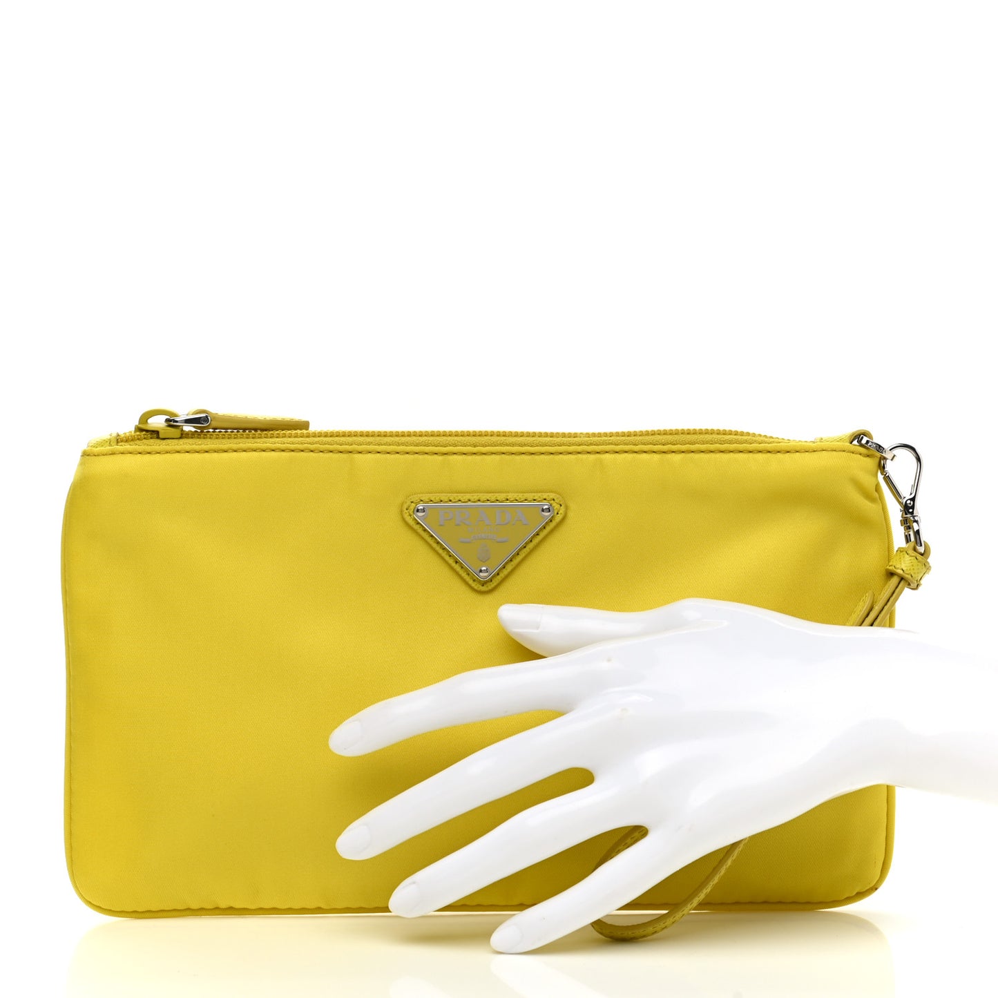 Tessuto Nylon Saffiano Wristlet Girasole
