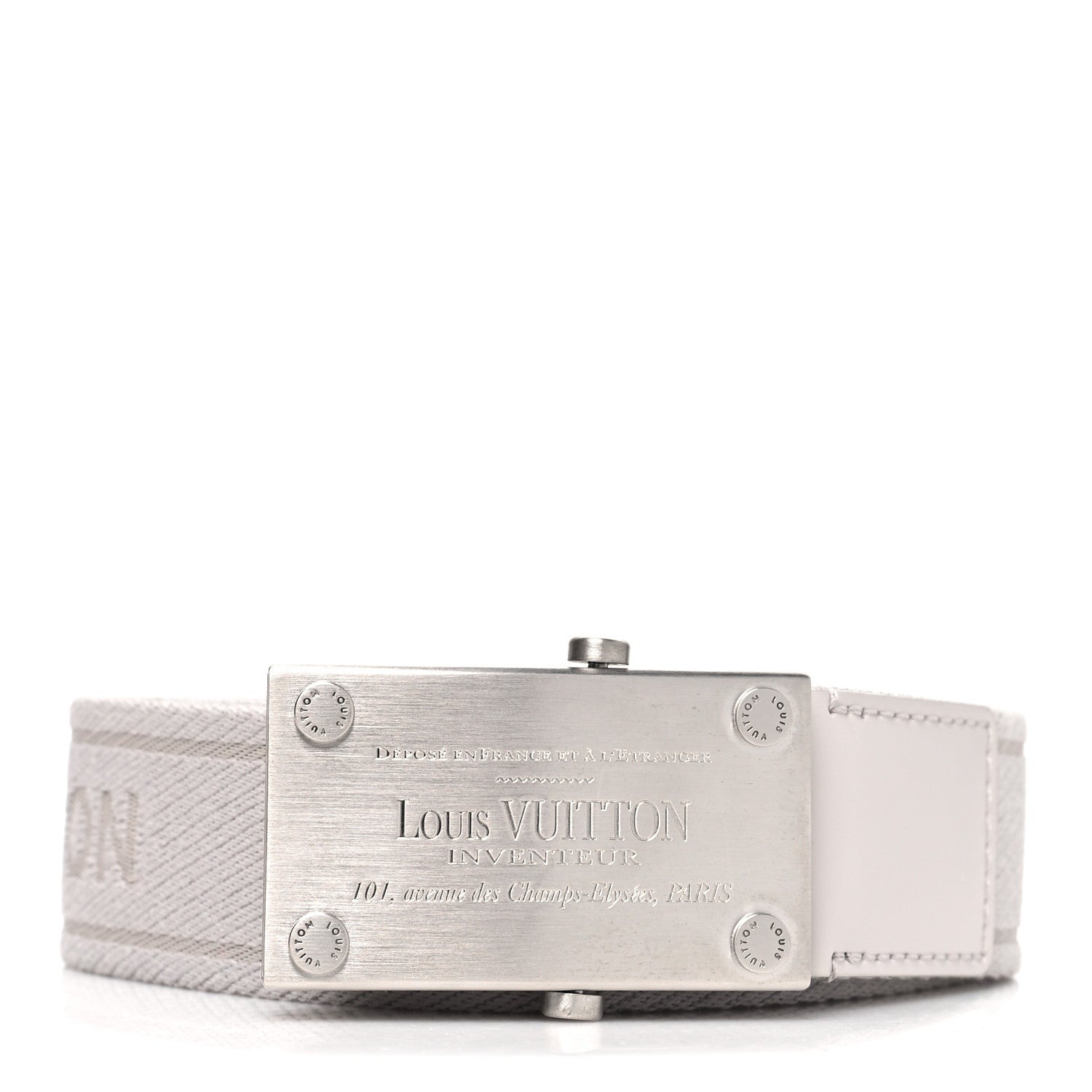 Louis Vuitton Bengale Inventeur Belt 90 36 White 1 of 6