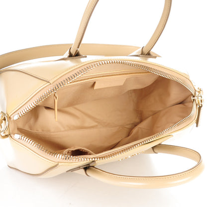 Givenchy Shiny Lord Calfskin Medium Antigona Dark Beige 5 of 12