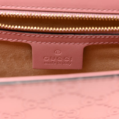 Gucci Guccissima Signature Medium Padlock Shoulder Bag Rose Baby Candy 6 of 12