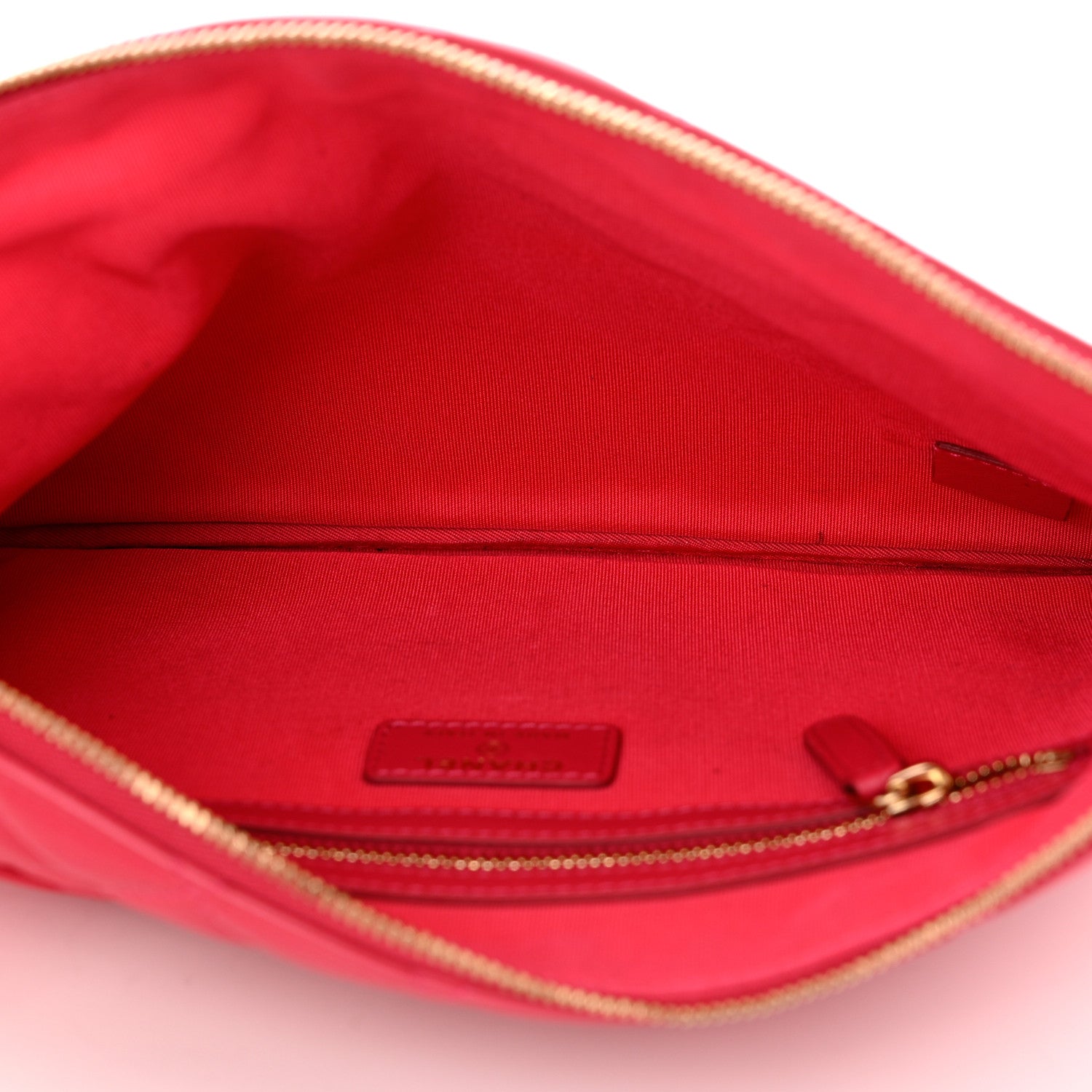 Chanel Lambskin Quilted Medium Cosmetic Case Pink 5 of 10