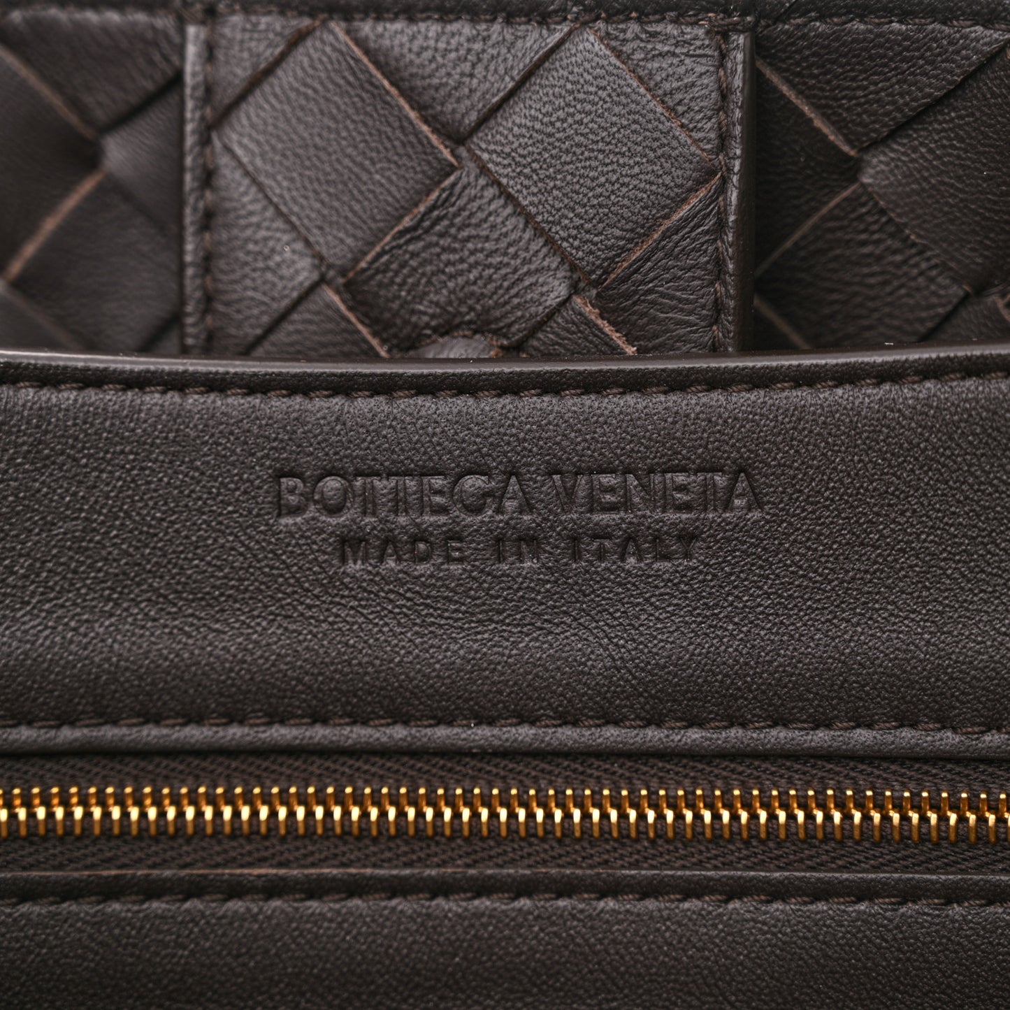 Nappa Intrecciato Medium Andiamo Shoulder Bag Fondant