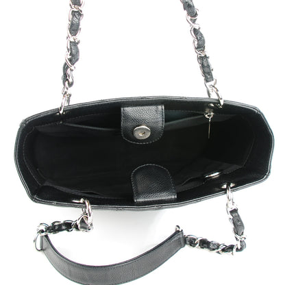 Chanel Caviar Quilted Petit Shopping Tote PST Black 5 of 7