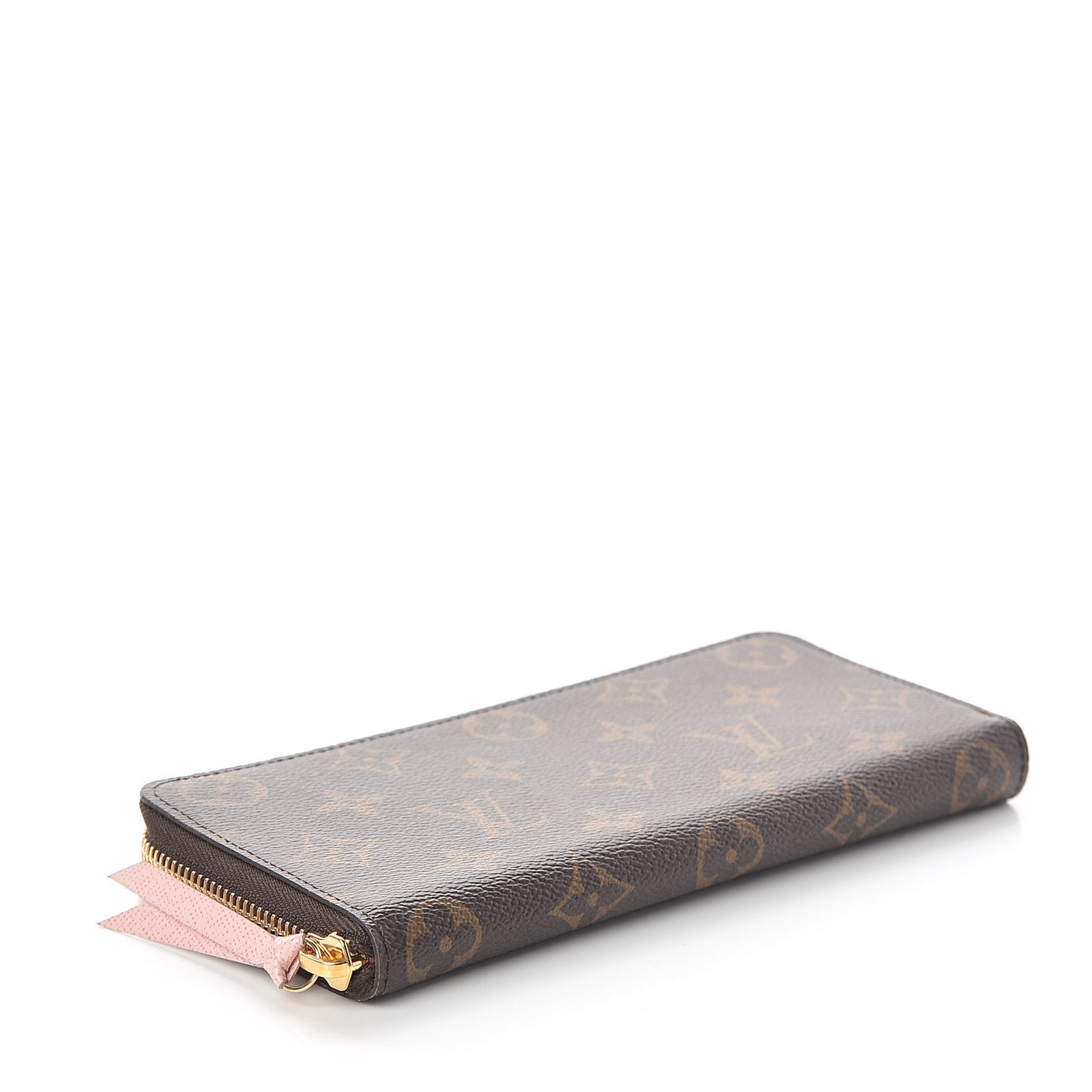 Monogram Clemence Wallet Rose Ballerine