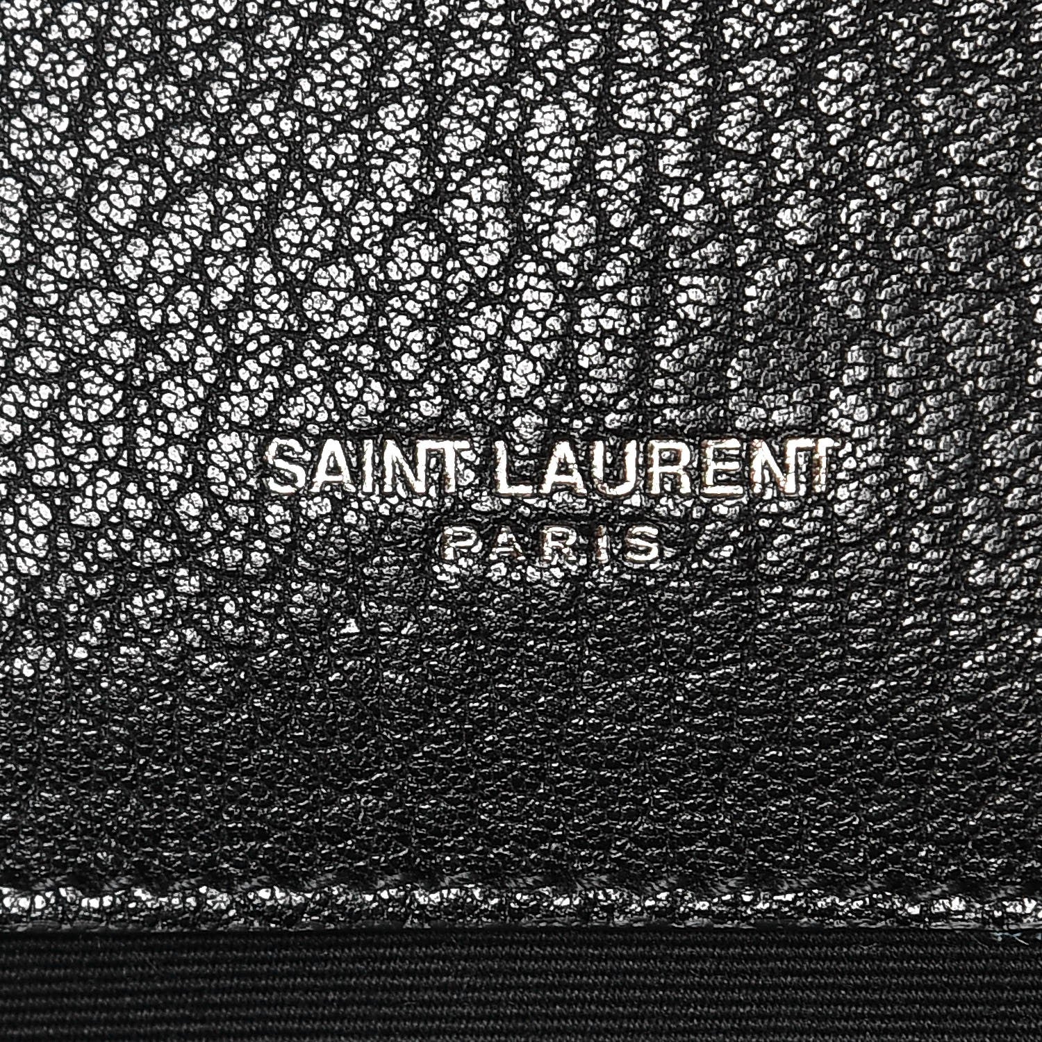 Saint Laurent Sheepskin Matelasse Chevron Monogram Large College Satchel Black 6 of 8