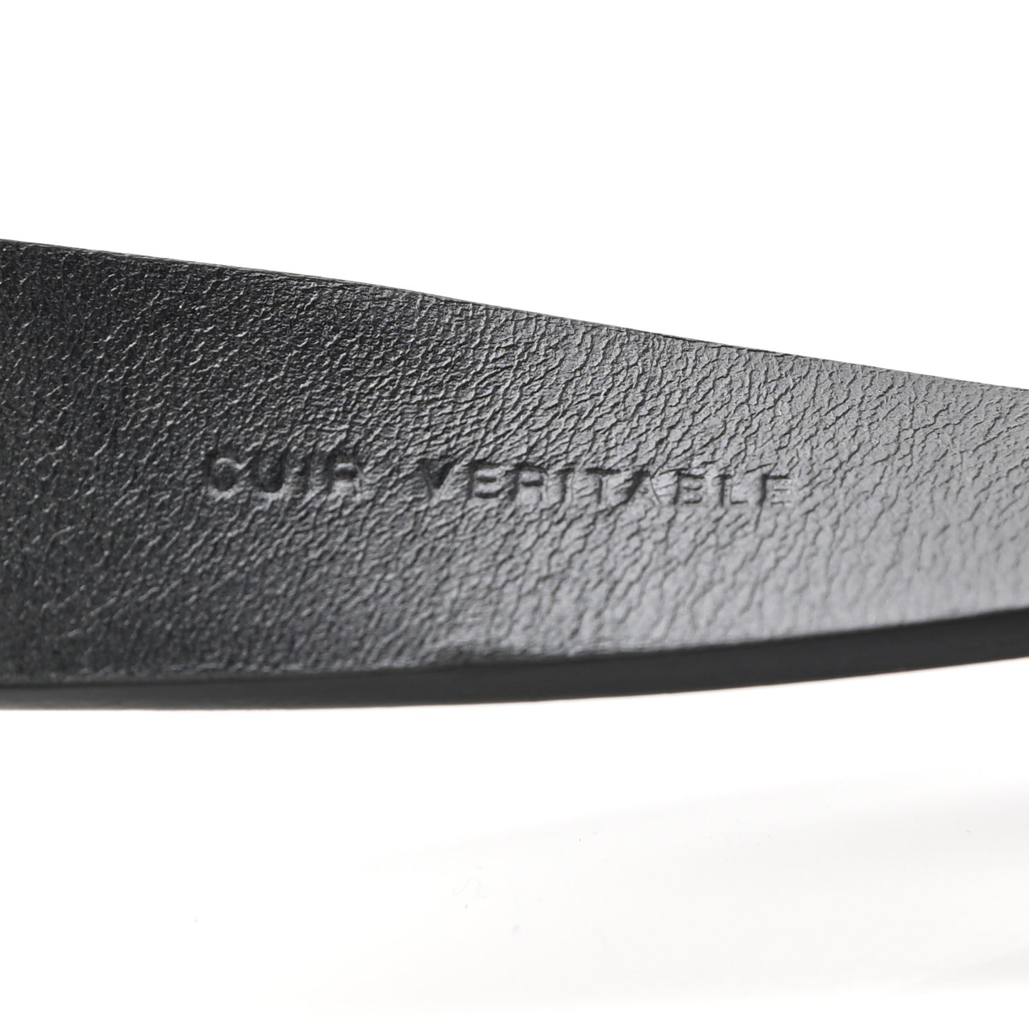 Calfskin Baguette Crystal CC Belt 70 28 Black
