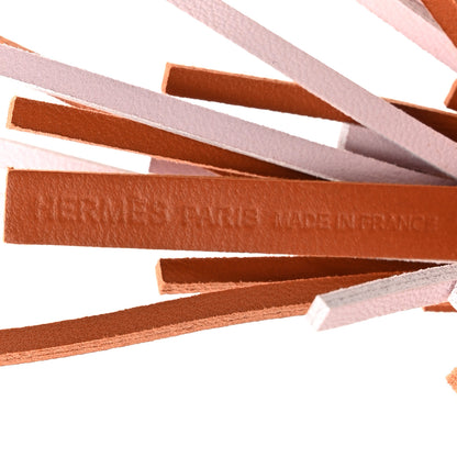 Hermes Milo Lambskin Epsom Chouette Bag Charm Gold Pain D'epice Black Nata White 3 of 5