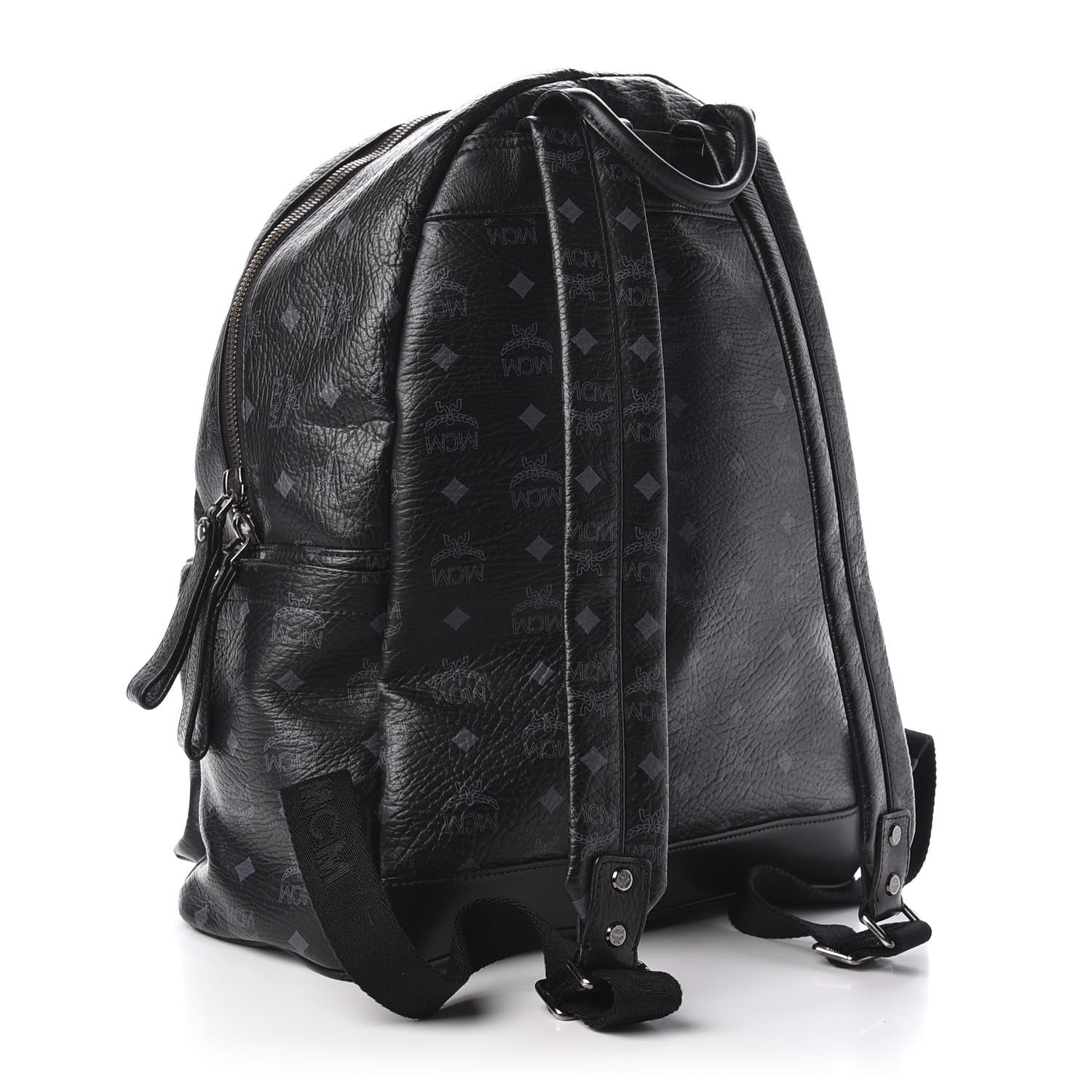 MCM Visetos Medium Sprinkle Stud Stark Backpack Black 2 of 8