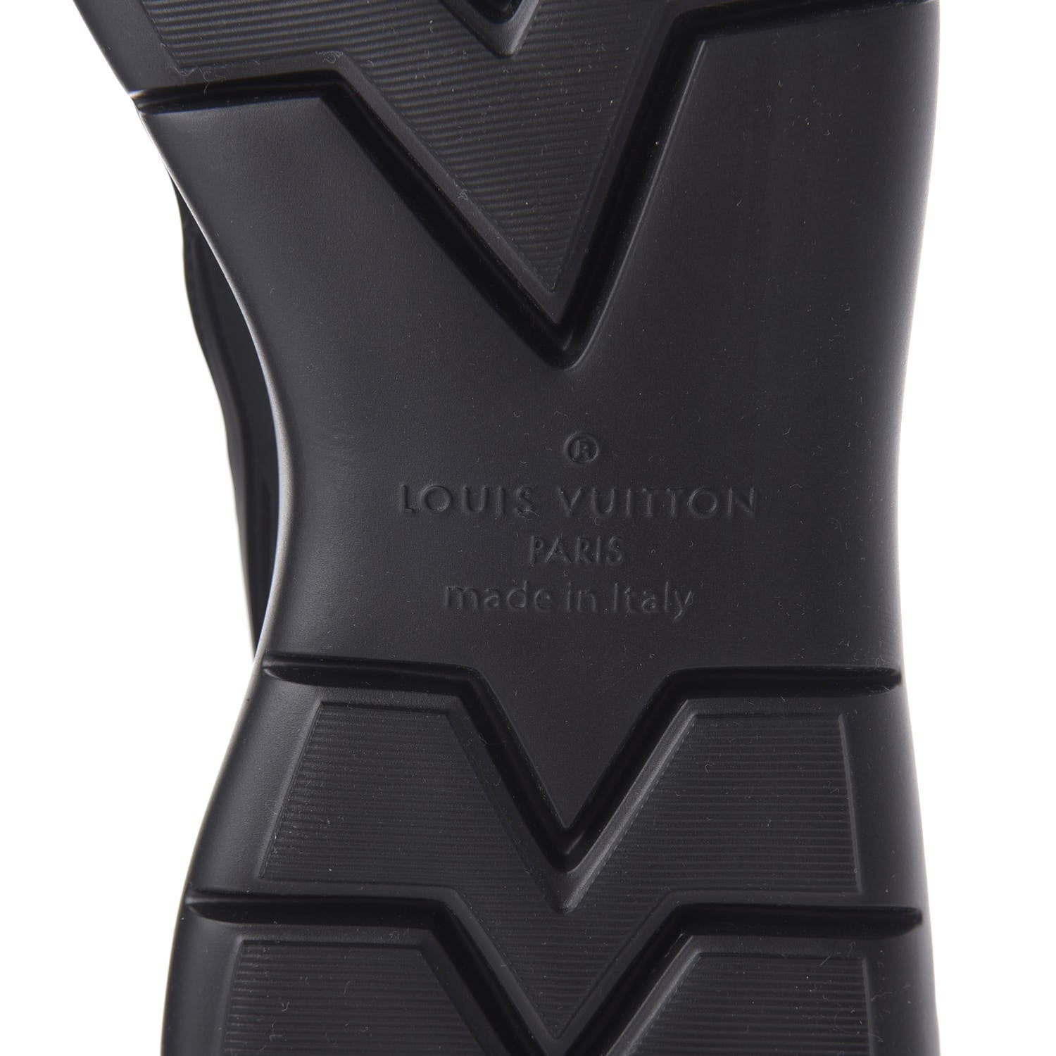 Louis Vuitton Neoprene Mesh Rubber Fastlane Low Sneakers 10 Black 6 of 8
