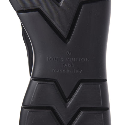 Louis Vuitton Neoprene Mesh Rubber Fastlane Low Sneakers 10 Black 6 of 8