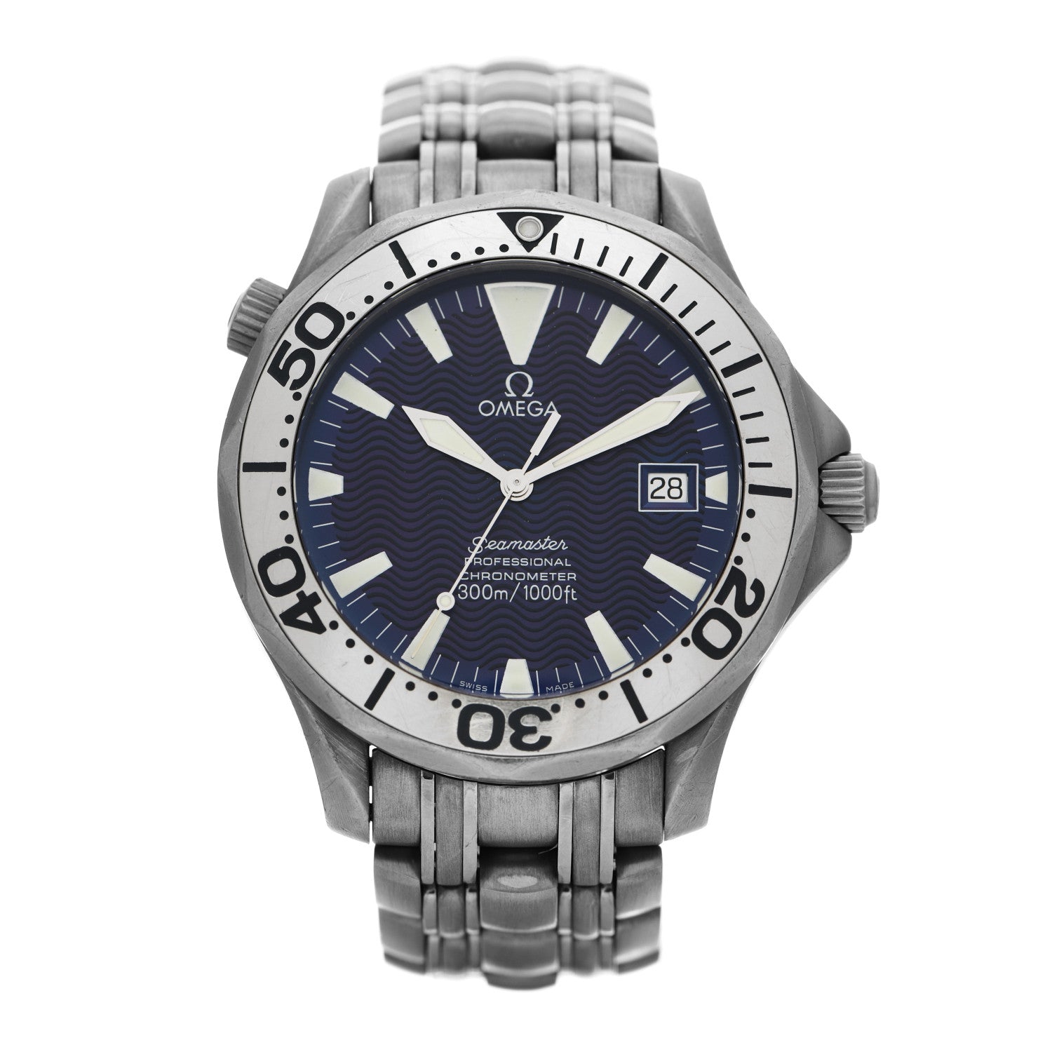 Omega Titanium 41mm Seamaster Professional 300 Automatic Watch Blue 2231.80.00 1 of 7