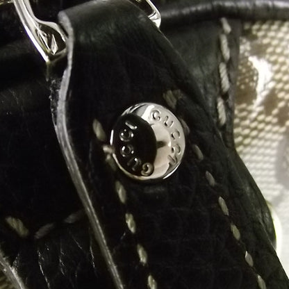 Gucci Crystal Monogram Dollar Calfskin Medium Joy Boston Beige Ebony Testa di Moro 6 of 9