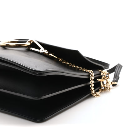 Chloe Suede Calfskin Medium Faye Shoulder Bag Black 10 of 10