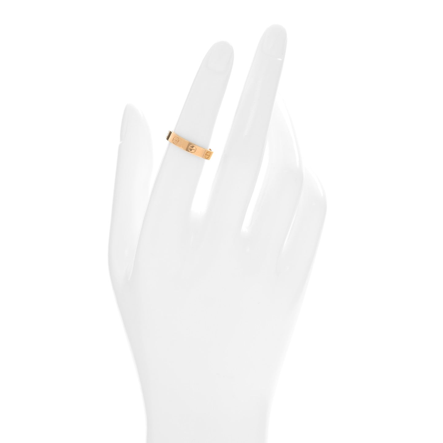 18K Yellow Gold 3.5mm LOVE Wedding Band Ring 51 5.75