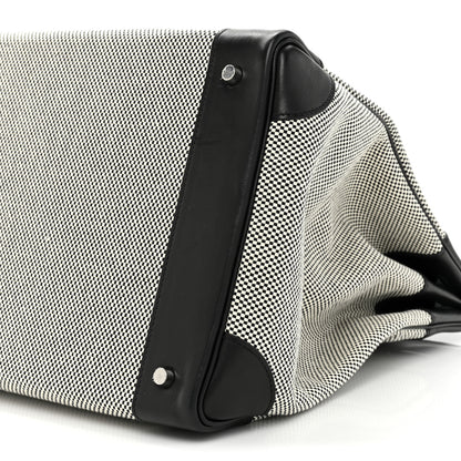 Hermes Hunter Criss Viking Evercolor HAC Birkin 40 Ecru Black 6 of 13