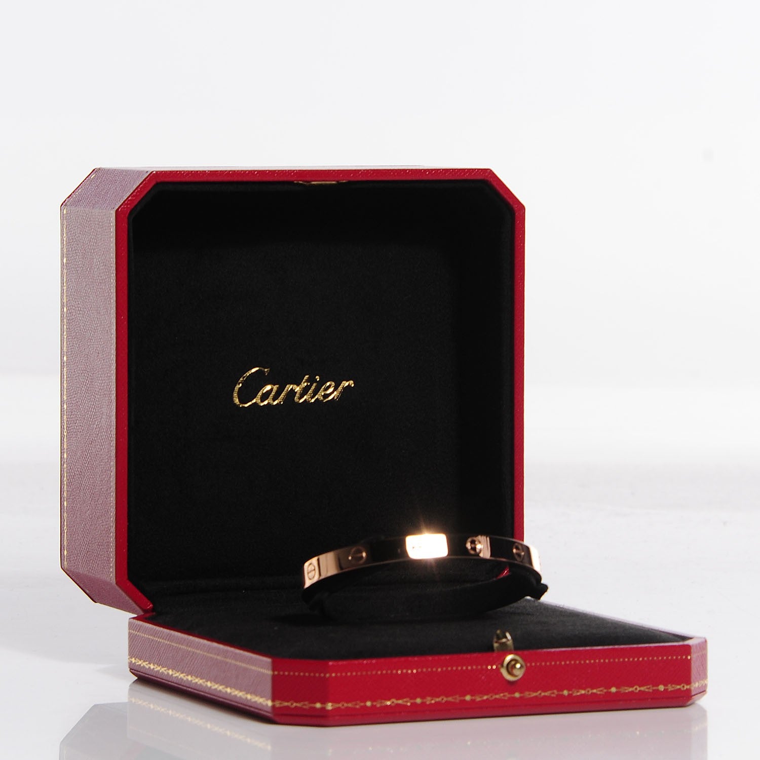 Cartier 18K Pink Gold LOVE Cuff Bracelet 19 5 of 5