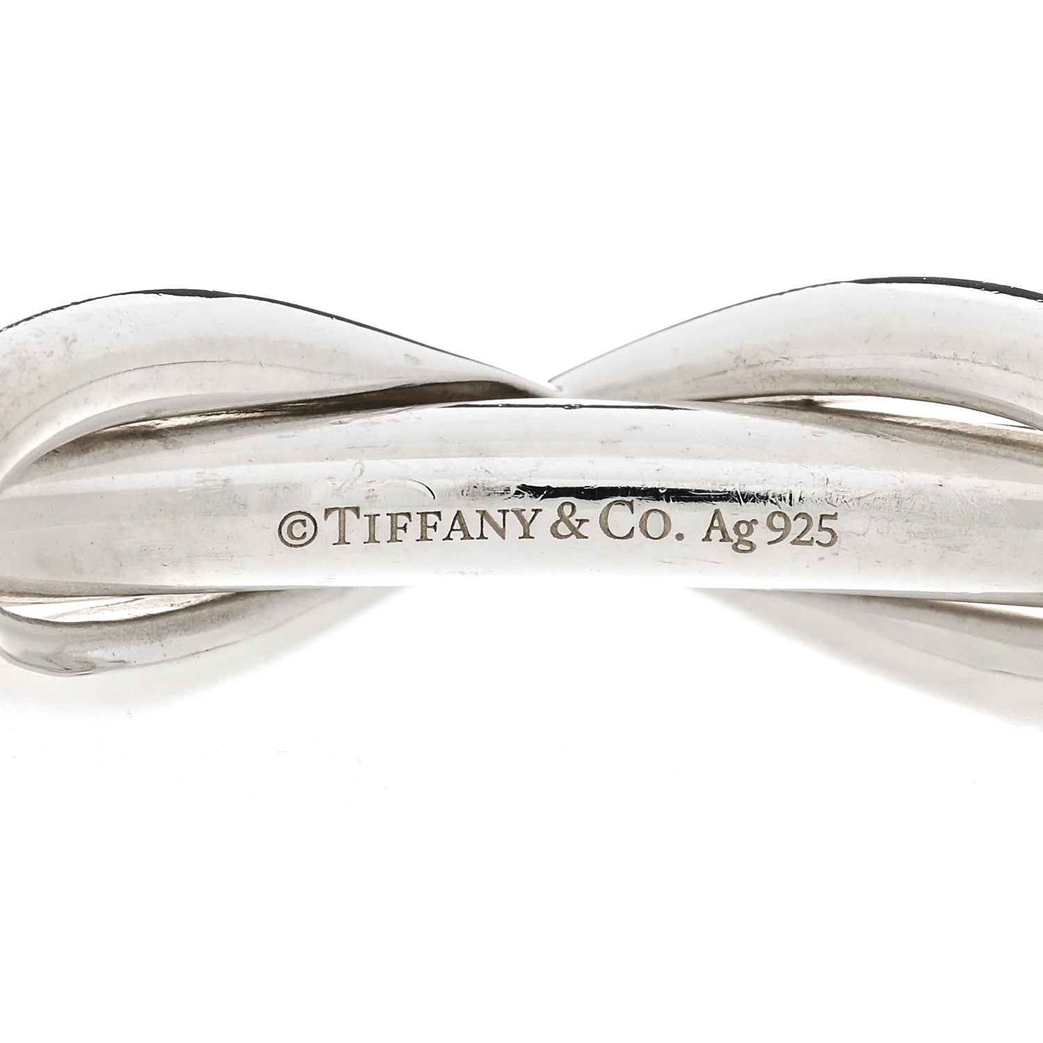 Tiffany Sterling Silver Infinity Cuff Bracelet 3 of 4
