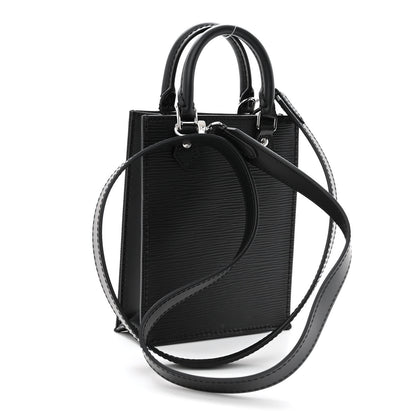 Louis Vuitton Epi Petit Sac Plat Black 3 of 9