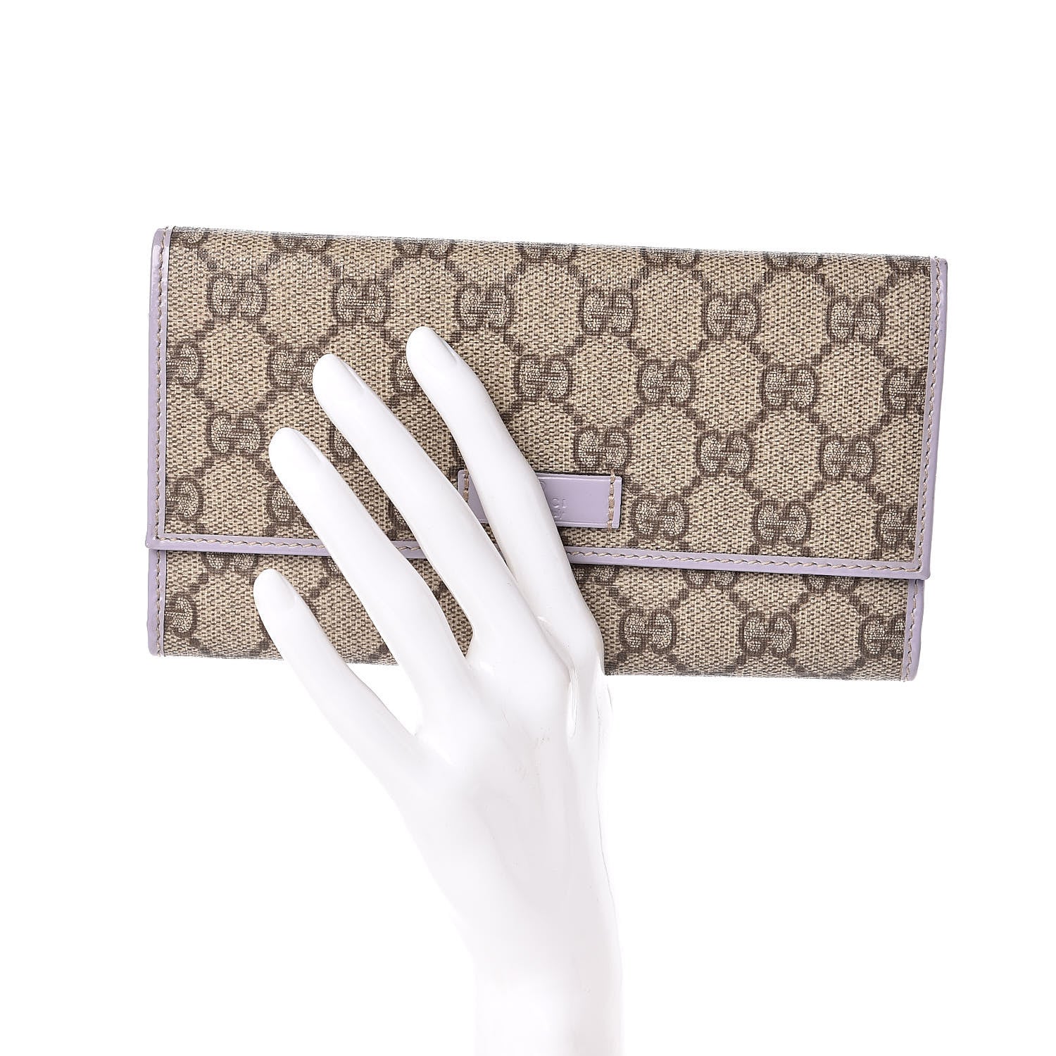 Gucci GG Plus Monogram Joy Continental Flap Wallet Lilac 2 of 7