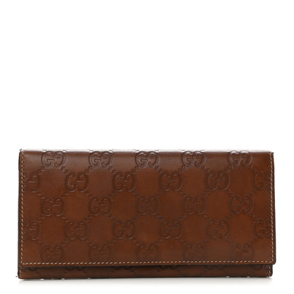 Gucci Guccissima Continental Flap Wallet Brown 1 of 12