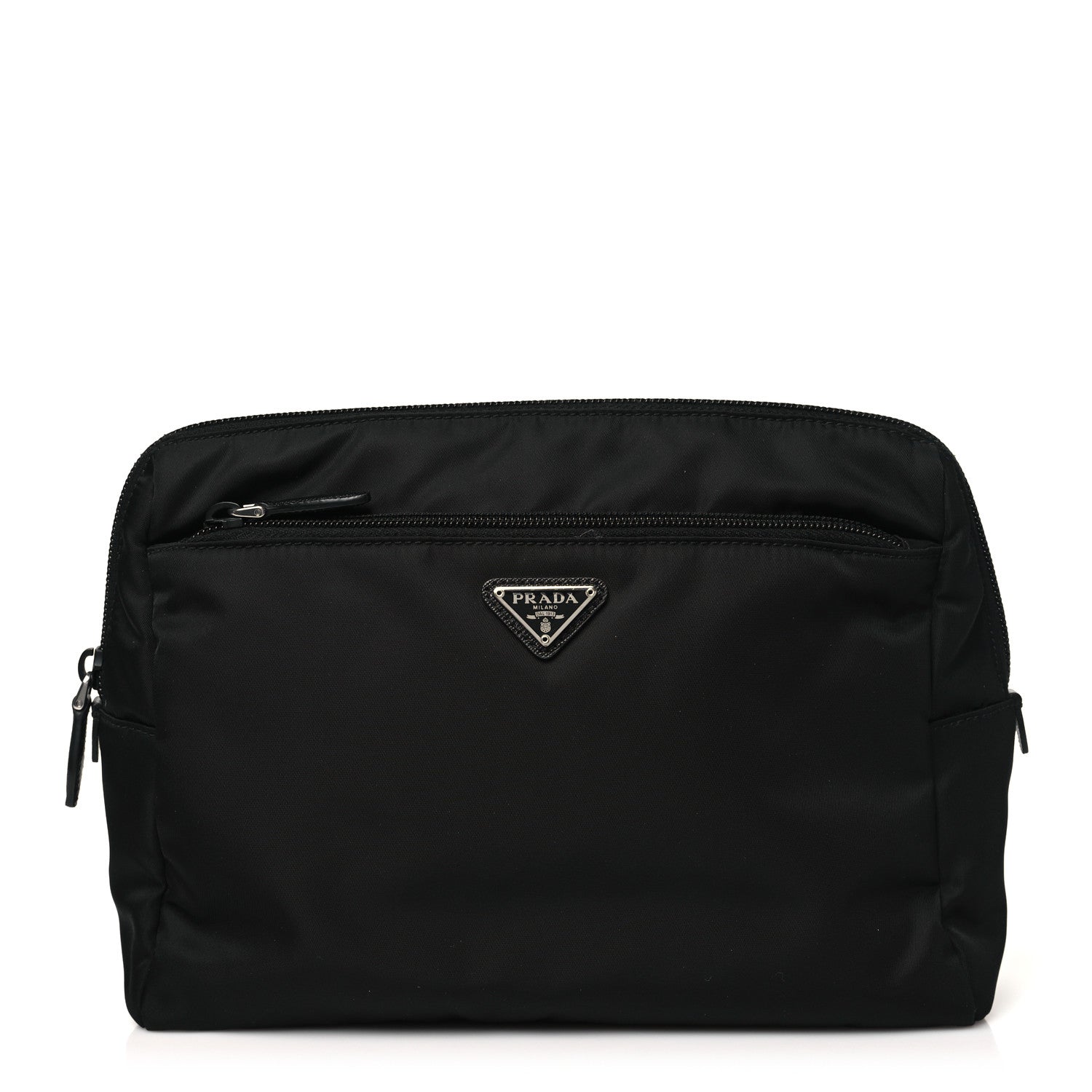 Prada Re-Nylon Saffiano Travel Pouch Black Astrale 1 of 9